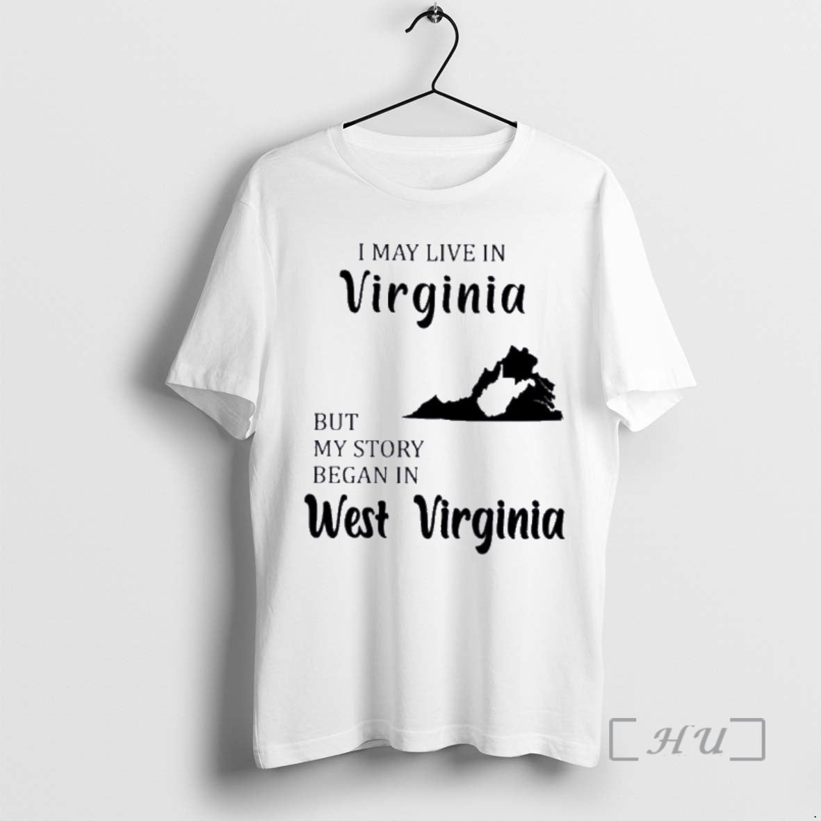 Trending I May Live In Virginia But My Story Began In West Virginia Premium T-Shirts, Hoodie, Sweatshirt | InkNestWear.com