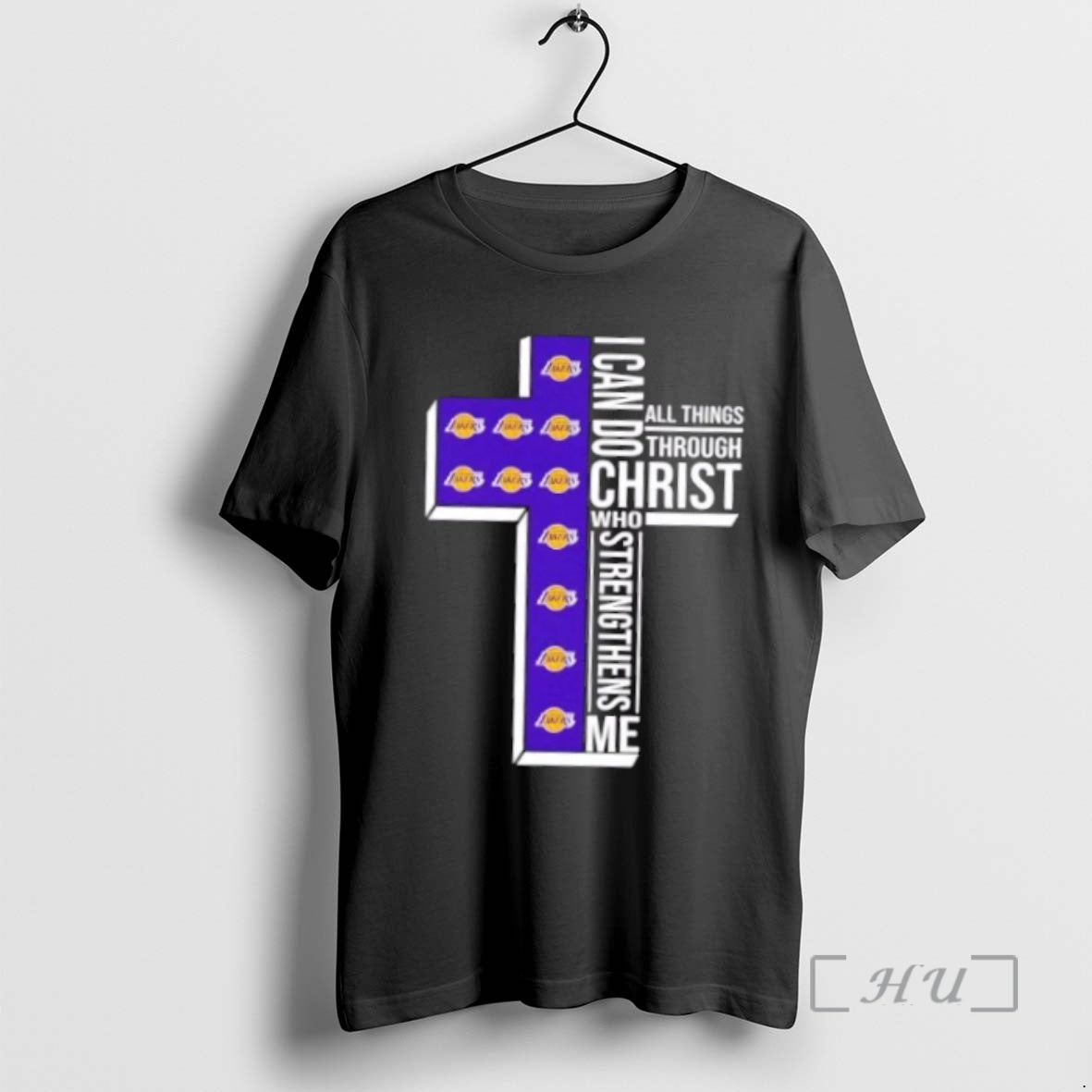 Trending I Can Do All Things Through Christ Who Strengthens Me Los Angeles Lakers Basketball T-Shirts, Hoodie, Sweatshirt