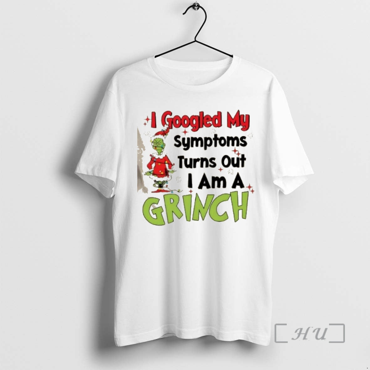 Trending I Googled My Symptoms Turns Out I Am A Grinch Christmas Premium T Shirts Hoodie, Sweatshirt | InkNestWear.com