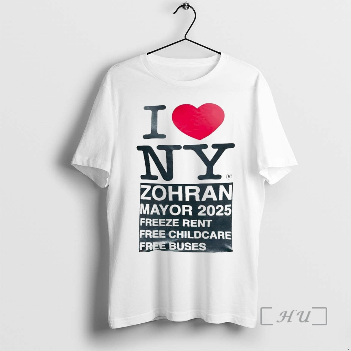 Trending I Love New York Zohran Mayor 2025 Freeze Rent Free Childcare Premium T Shirts Hoodie, Sweatshirt | InkNestWear.com