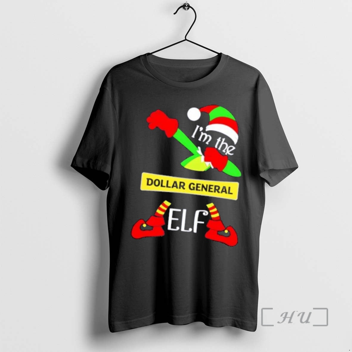 Trending Im The Dollar General Elf Dabbing Christmas T-Shirts, Hoodie, Sweatshirt | InkNestWear.com