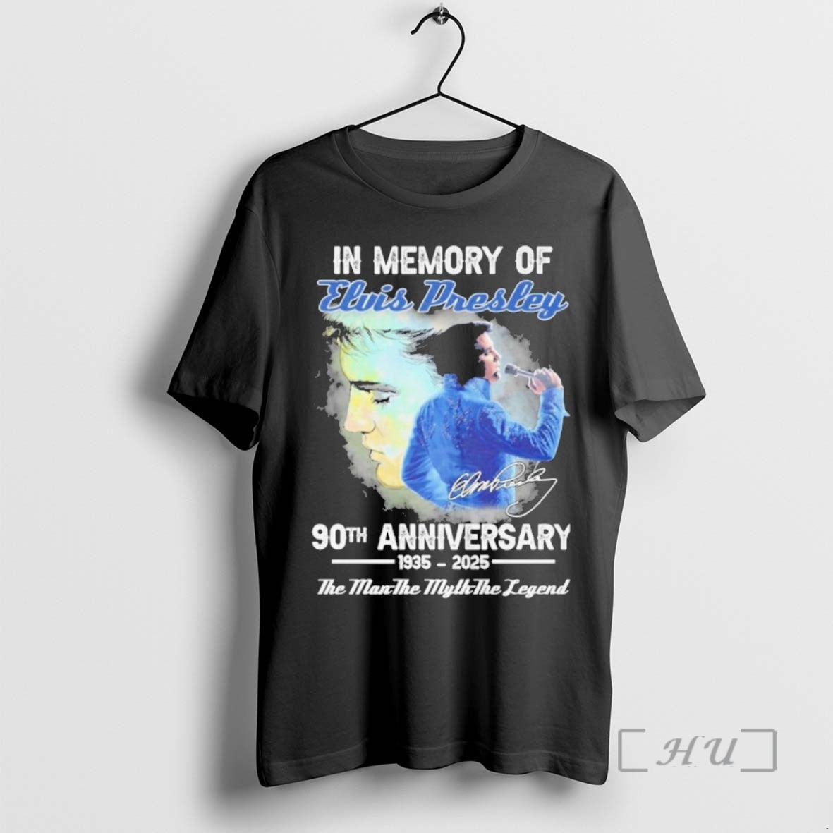 Trending In Memory Of Elvis Presley 90th Anniversary 1935_e2_80_932025 The Man The Myth The Legend T-Shirts, Hoodie,...