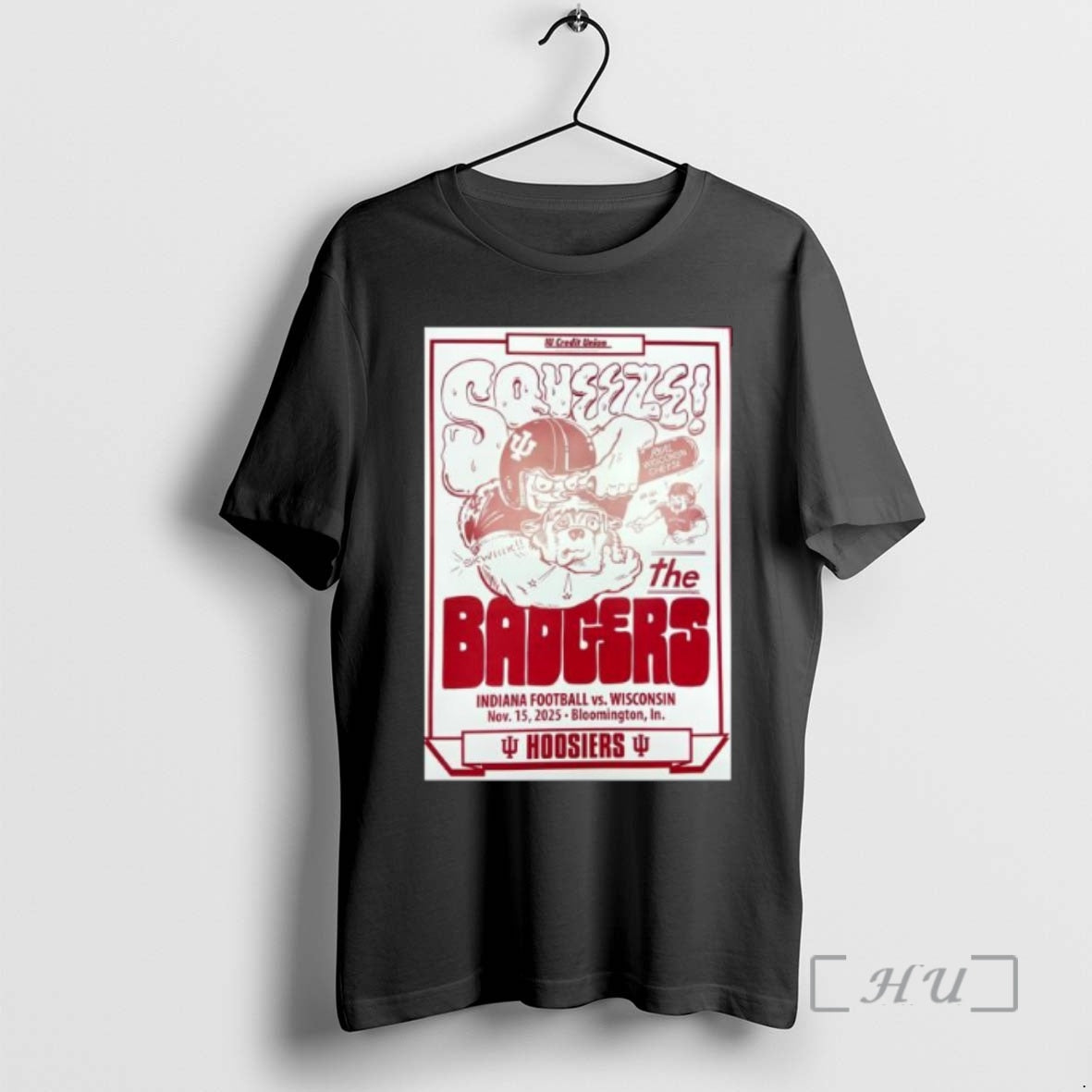 Trending Indiana Vs Wisconsin 2025 Squeeze The Badgers T-Shirts, Hoodie, Sweatshirt | InkNestWear.com