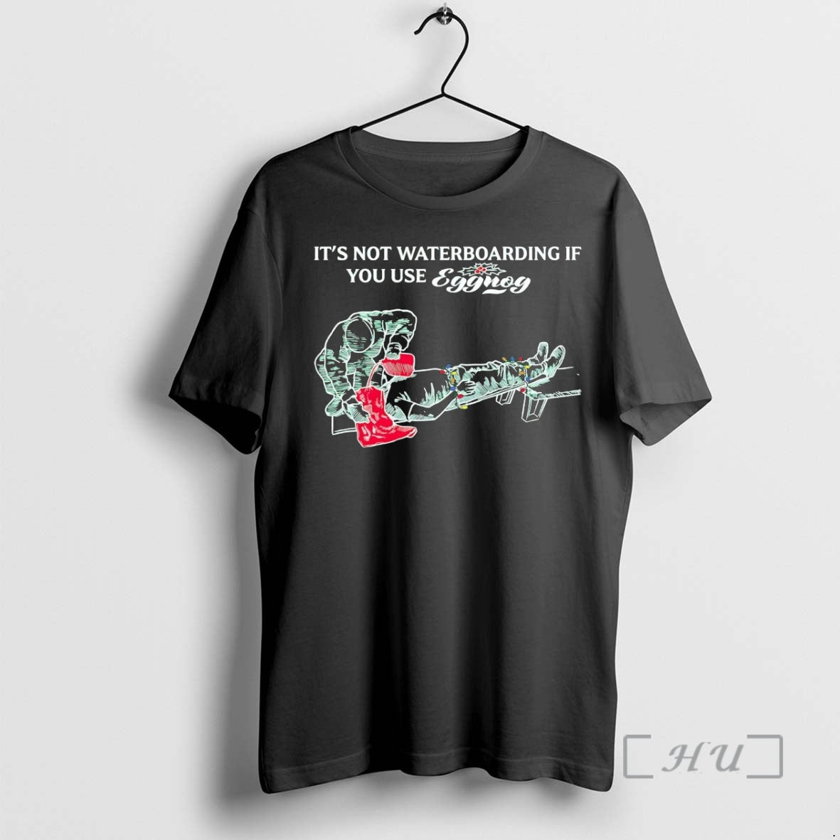 Trending Its Not Waterboarding If You Use Eggnog Christmas T-Shirts, Hoodie, Sweatshirt | InkNestWear.com