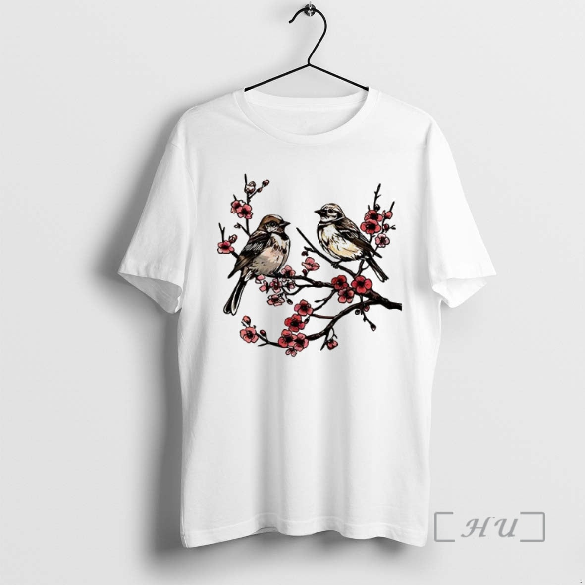 Trending Japanese Cherry Blossoms Birds T-Shirts, Hoodie, Sweatshirt | InkNestWear.com