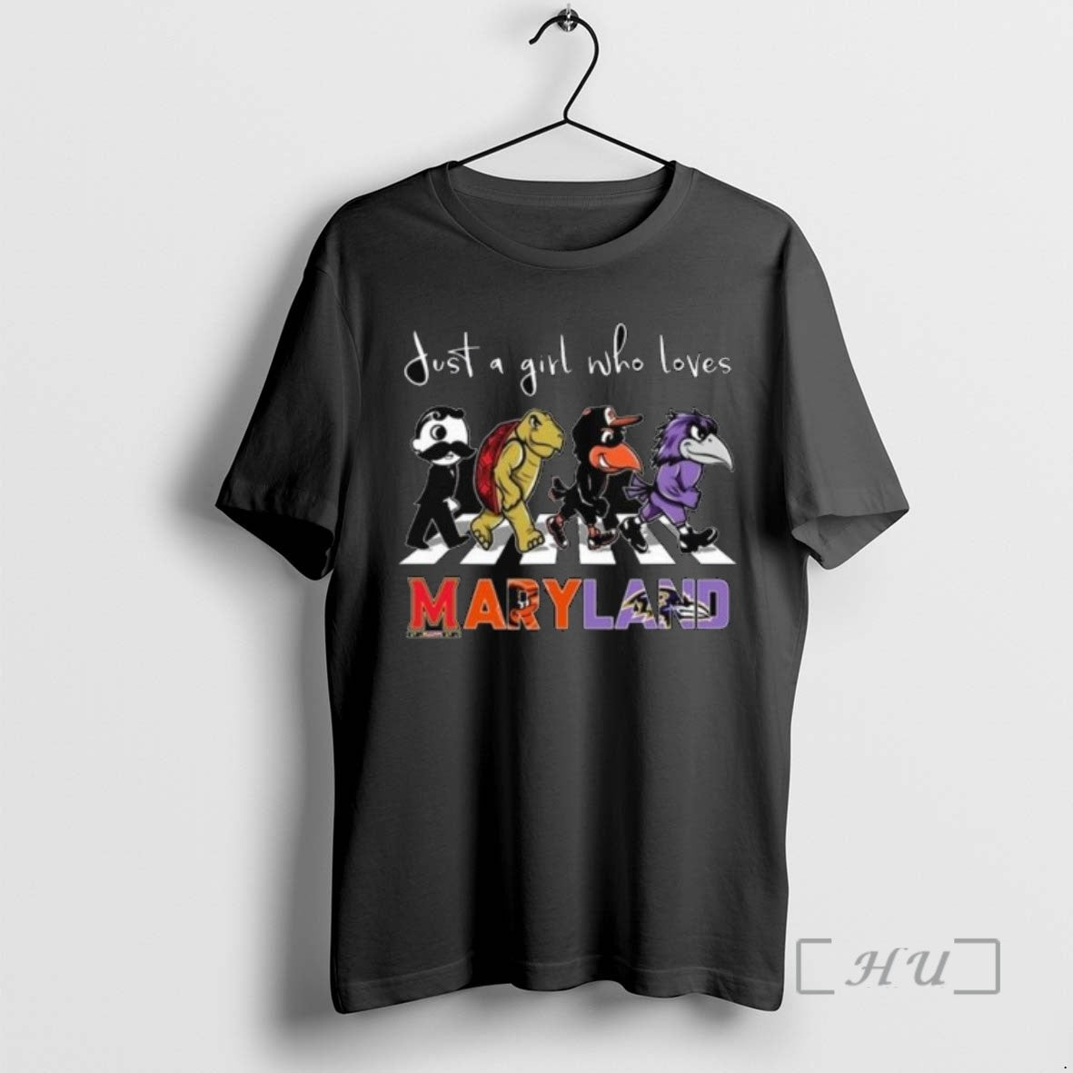 Trending Just A Girl Who Loves Mascot Maryland City Sports All Team 2025 Long Sleve T-Shirts, Hoodie, Sweatshirt