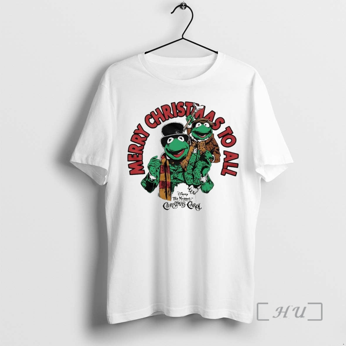 Trending Kermit The Frog And Robin The Frog Muppets Merry Christmas To All Premium T-Shirts, Hoodie, Sweatshirt