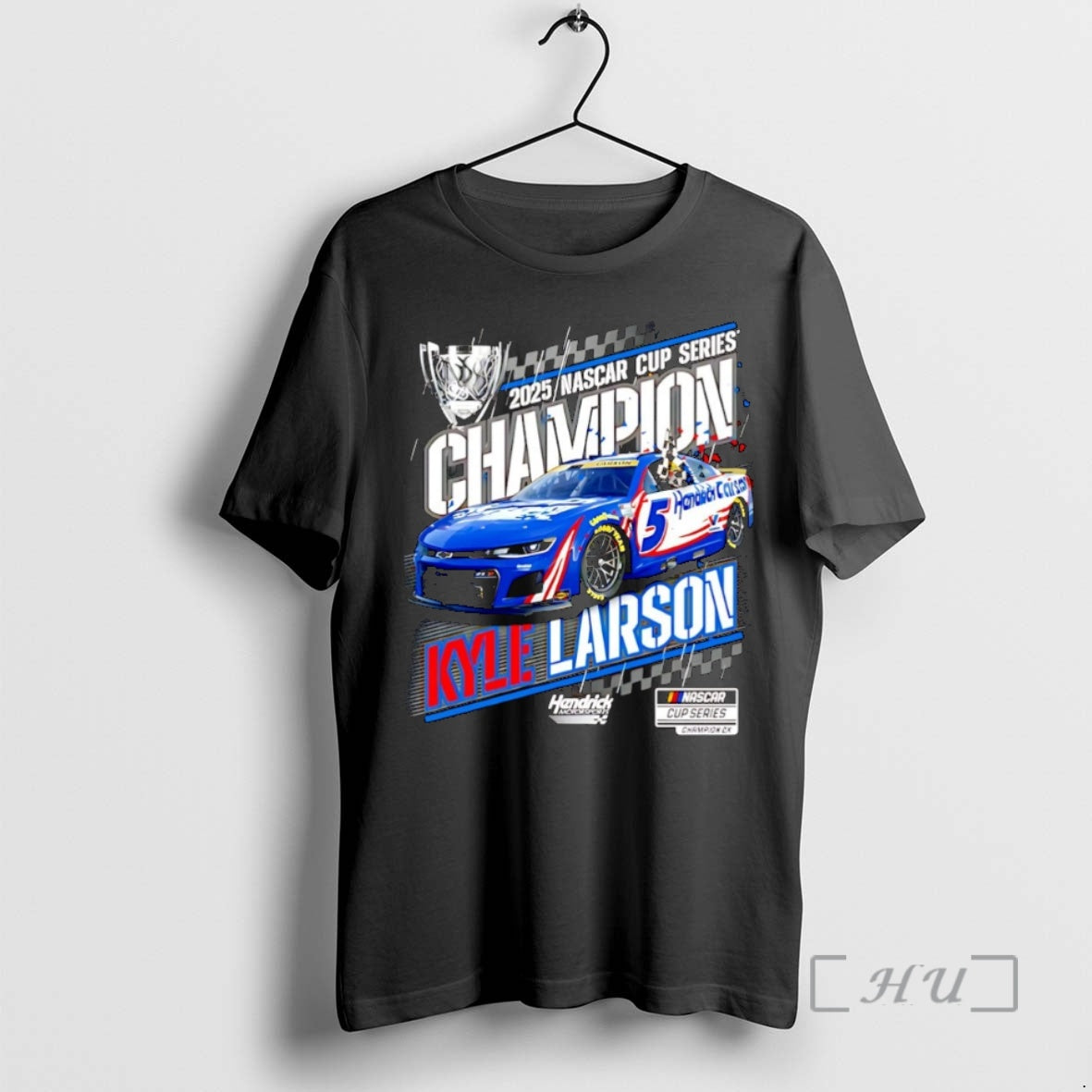Trending Kyle Larson Hendrick Motorsports Team Collection 2025 Nascar Cup Series Champion Christmas Premium T-Shirts,...