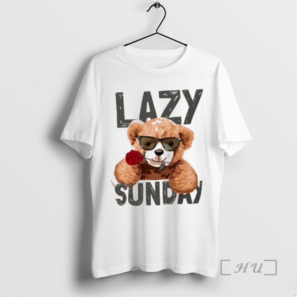 Trending Lazy Sunday Teddy Bear Cute Chill Day T-Shirts, Hoodie, Sweatshirt | InkNestWear.com