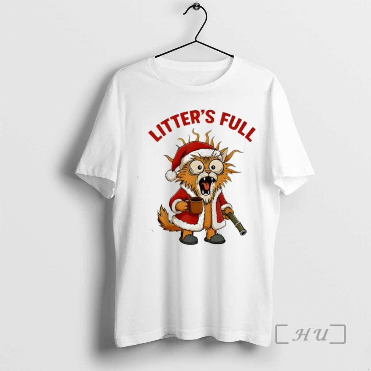 Trending Litters Full Santa Christmas Urgly Cat T-Shirts, Hoodie, Sweatshirt | InkNestWear.com