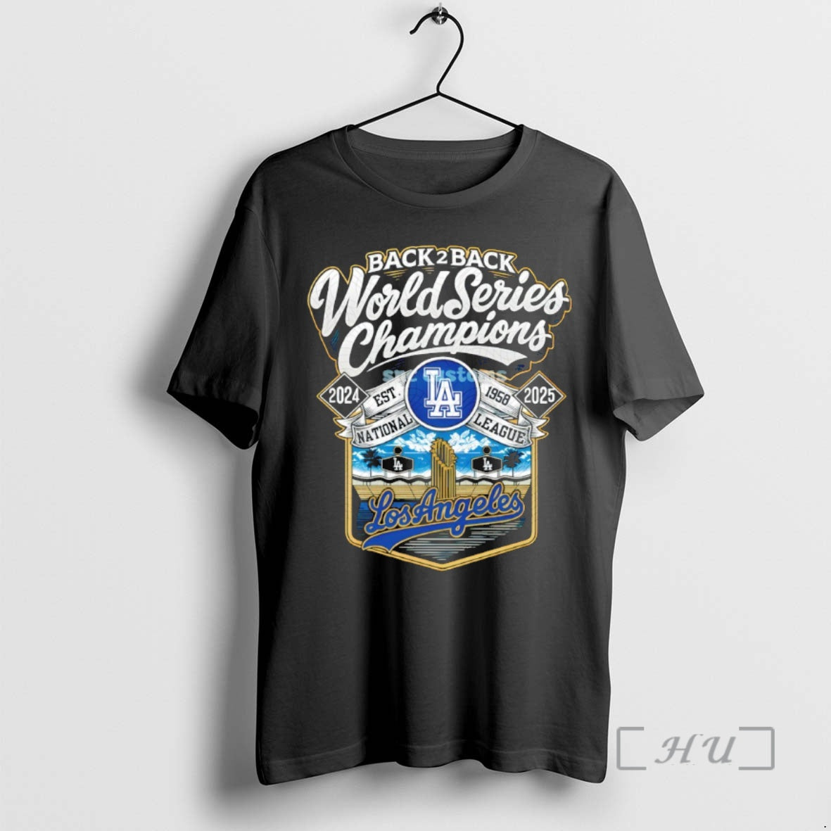 Trending Los Angeles Dodgers Back 2 Back World Series Champions Est 1958 National League 2024 T-Shirts, Hoodie, Sweatshirt