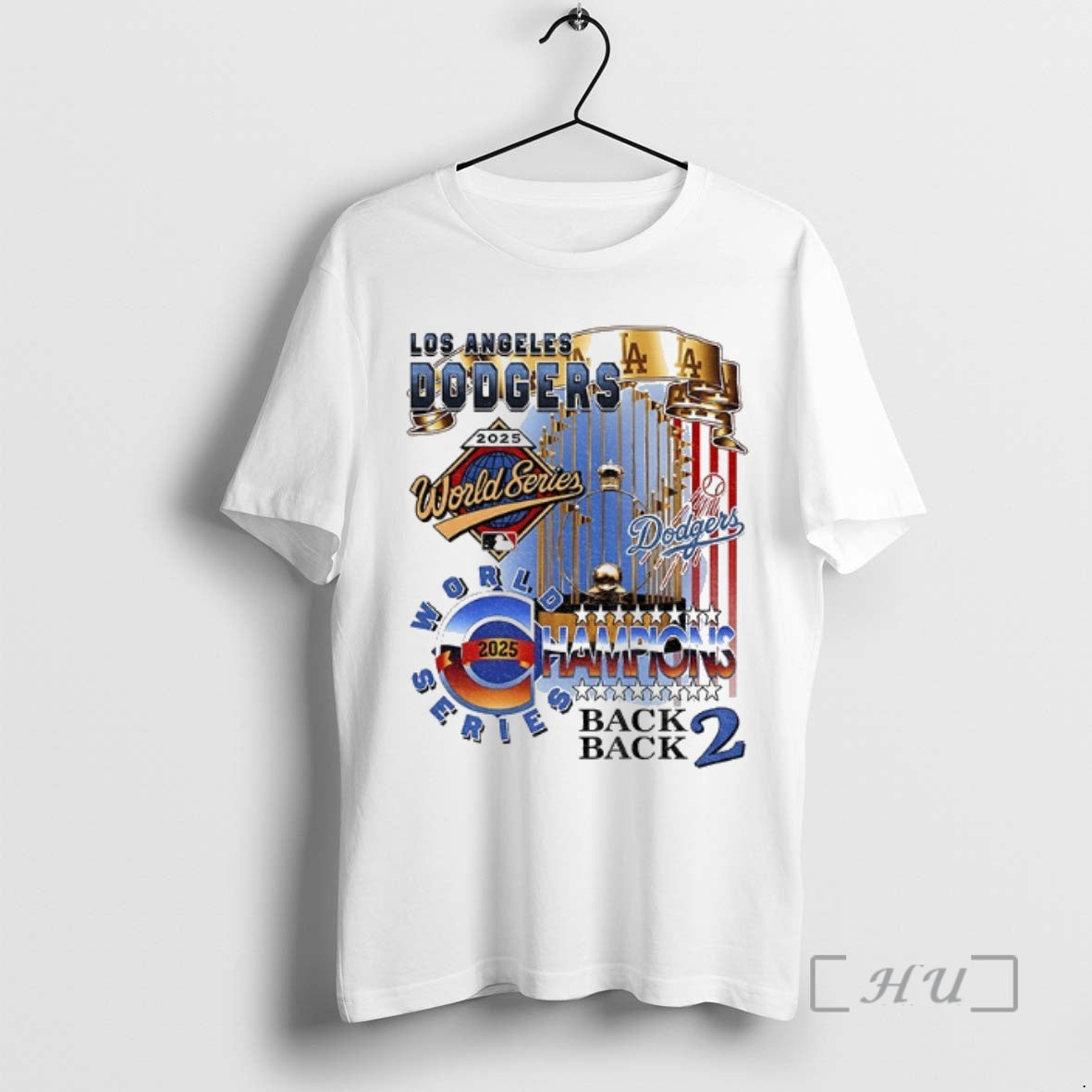 Trending Los Angeles Dodgers Trophy World Series Back 2 Back Champions 2025 Premium T Shirts Hoodie, Sweatshirt
