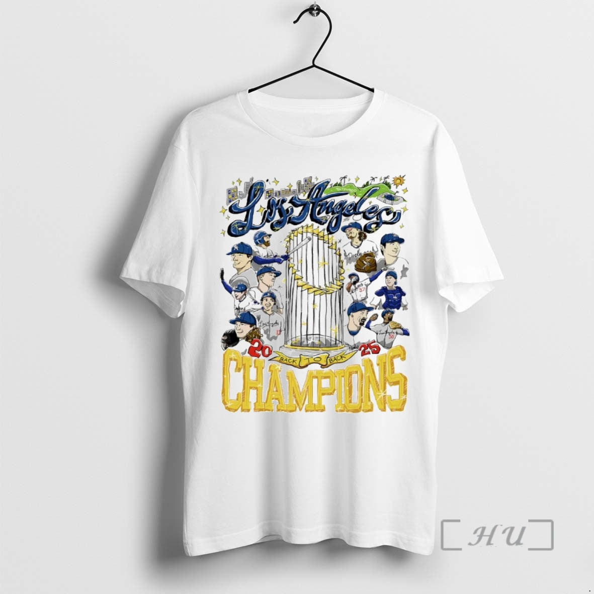 Trending Los Angeles Dodgers Back To Back Champions Trophy 2025 T-Shirts, Hoodie, Sweatshirt | InkNestWear.com