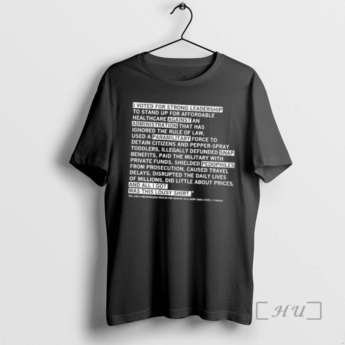 Trending Lousy Shutdown I Vote For Strong Leadership T-Shirts, Hoodie, Sweatshirt | InkNestWear.com