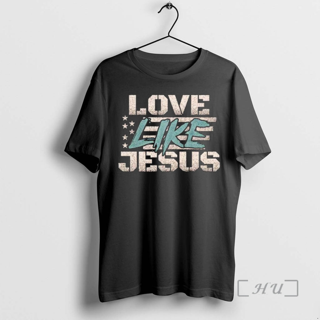 Trending Love Like Jesus Usa Flag Retro Ornaments T-Shirts, Hoodie, Sweatshirt | InkNestWear.com