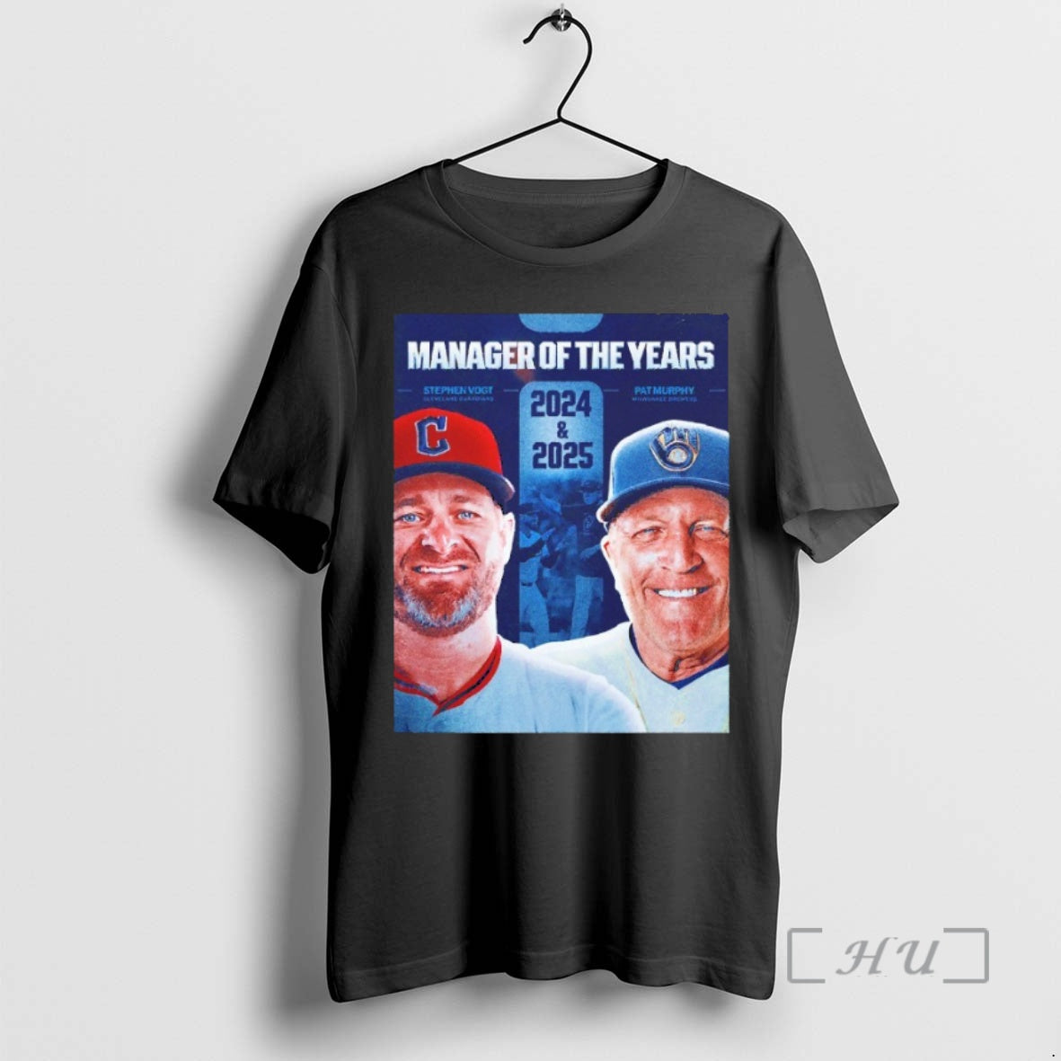 Trending Manager Of The Years Stephen Vogt Cleveland Guardians Vs Pat Murphy Milwaukee Brewers 2025 T-Shirts, Hoodie,...
