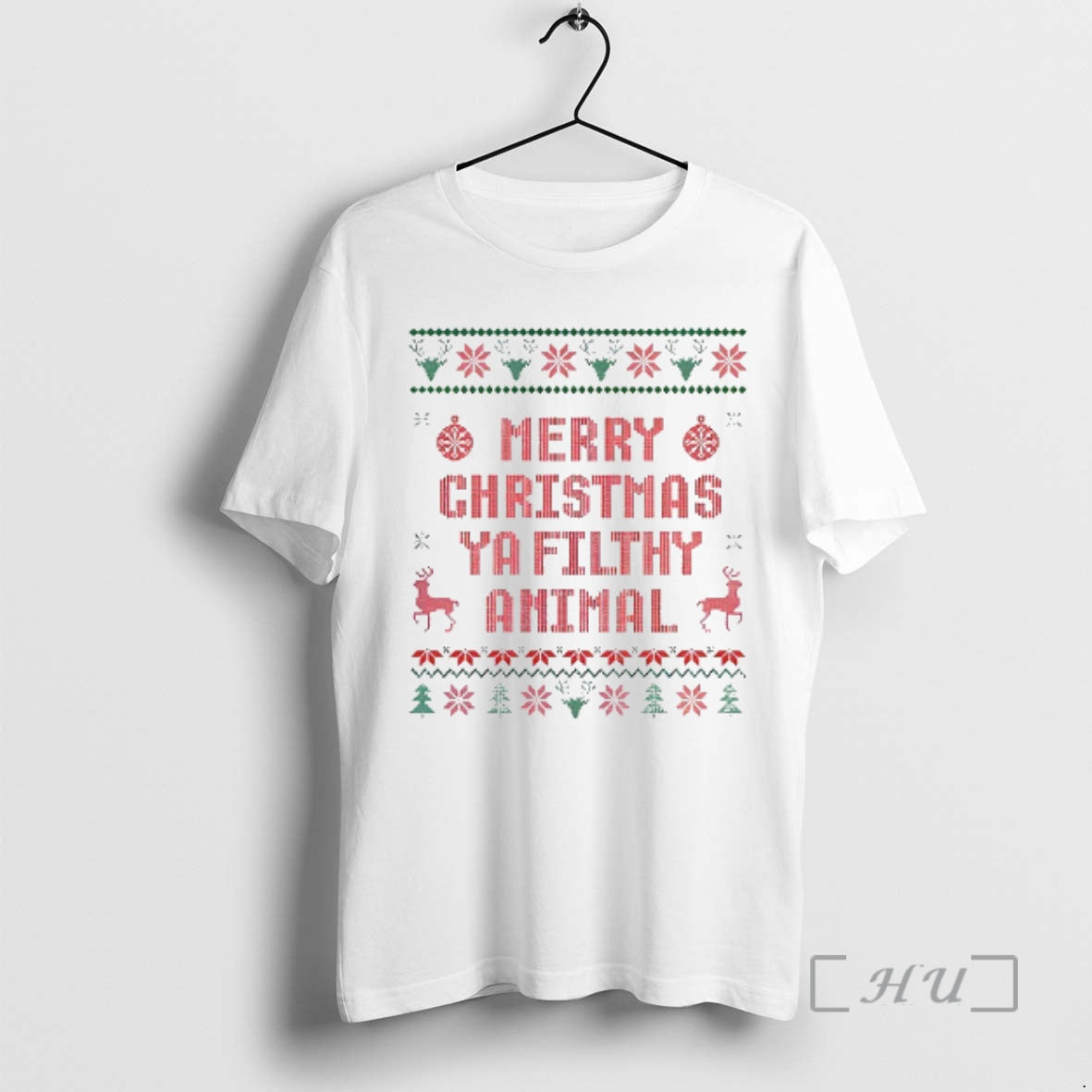 Trending Merry Christmas Ya Filthy Animal Funny Christmas Movie Quote T-Shirts, Hoodie, Sweatshirt | InkNestWear.com