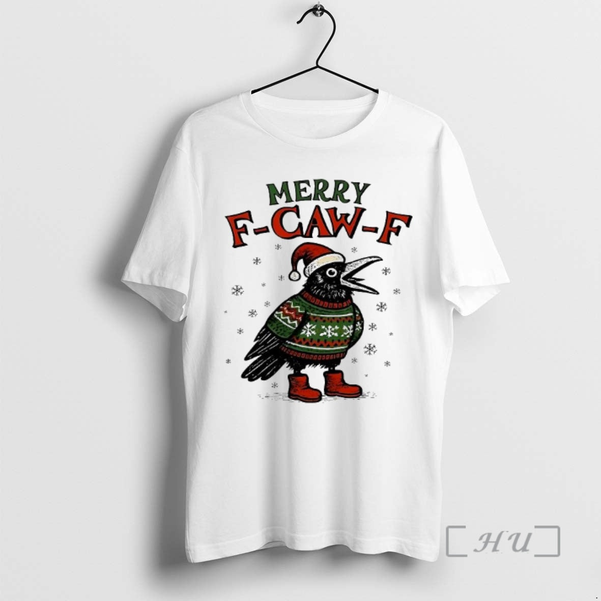 Trending Merry F Caw F 2025 Christmas Crow T-Shirts, Hoodie, Sweatshirt | InkNestWear.com