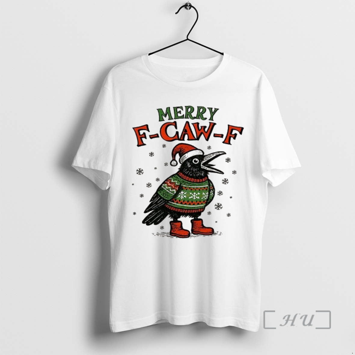 Trending Merry F Caw F Merry Christmas T-Shirts, Hoodie, Sweatshirt | InkNestWear.com