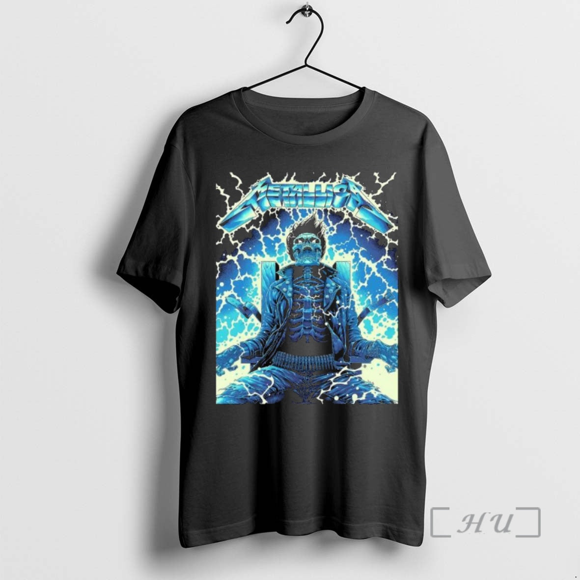 Trending Metallica Ride The Lightning Artwork By Luke Preece Australia M72 Tour Exclusive Art Skeleton T-Shirts, Hoodie,...