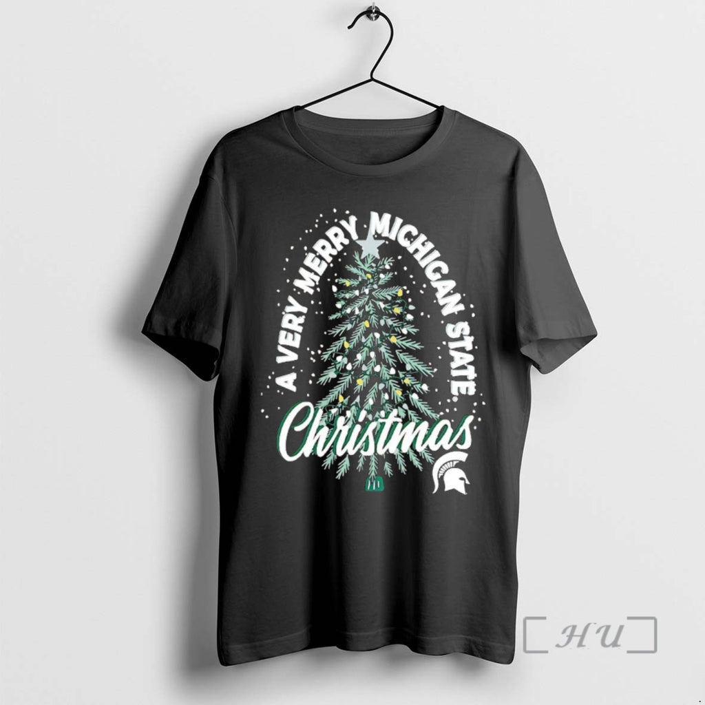 Trending Michigan State Spartans A Very Merry Michigan State Christmas T-Shirts, Hoodie, Sweatshirt | InkNestWear.com