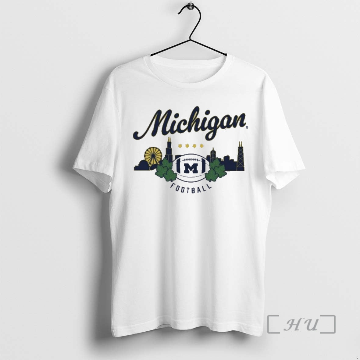 Trending Michigan Wolverines Football Chicago Skyline T-Shirts, Hoodie, Sweatshirt | InkNestWear.com