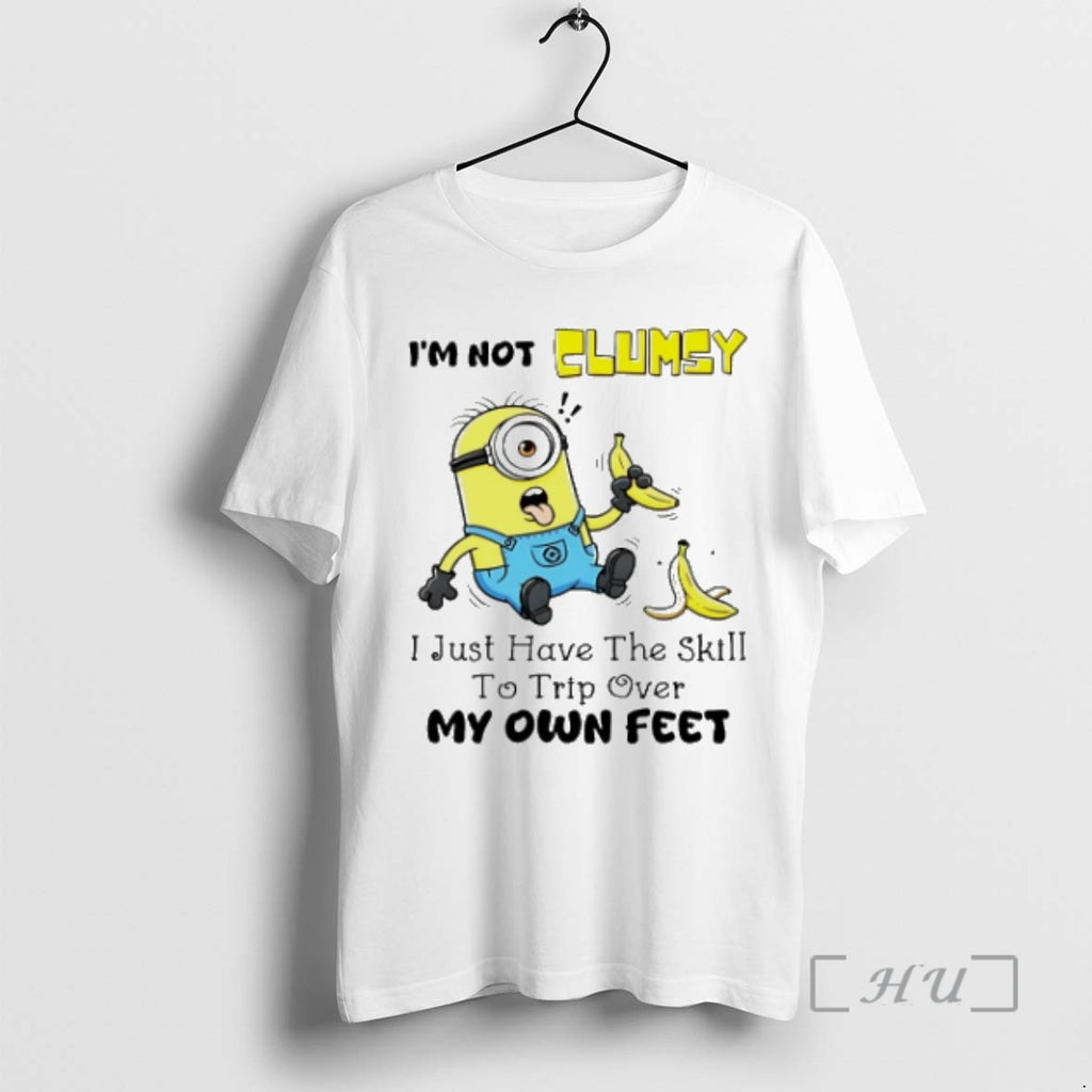 Trending Minion Im Not Clumsy I Just Have The Skill To Trip Over My Own T-Shirts, Hoodie, Sweatshirt | InkNestWear.com