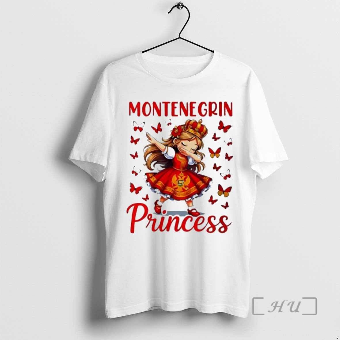 Trending Montenegrin Princess Dab Montenegro Pride For Girls Cute T-Shirts, Hoodie, Sweatshirt | InkNestWear.com