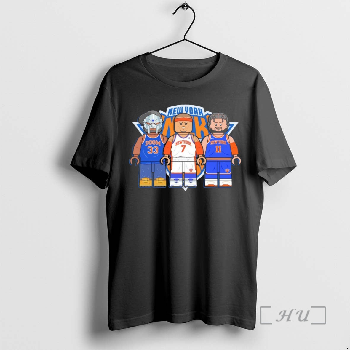 Trending New York Mf Doom Carmelo Anthony And Jalen Brunson Mini Bricks Nba Premium T-Shirts, Hoodie, Sweatshirt