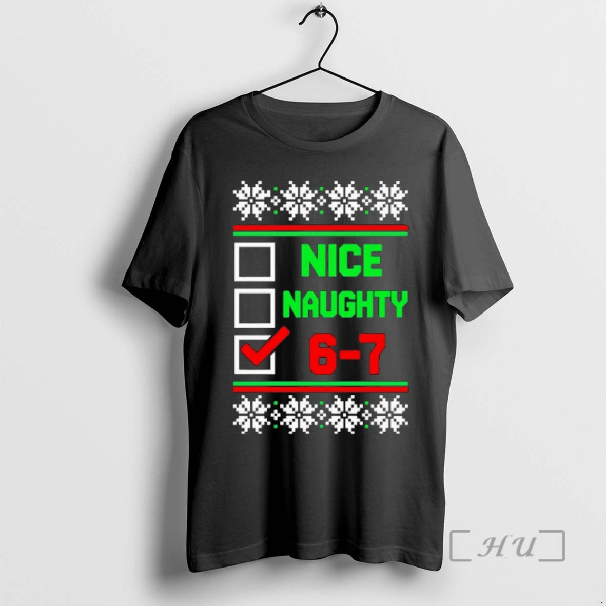 Trending Nice Naughty 6 7 Ugly Christmas T-Shirts, Hoodie, Sweatshirt | InkNestWear.com