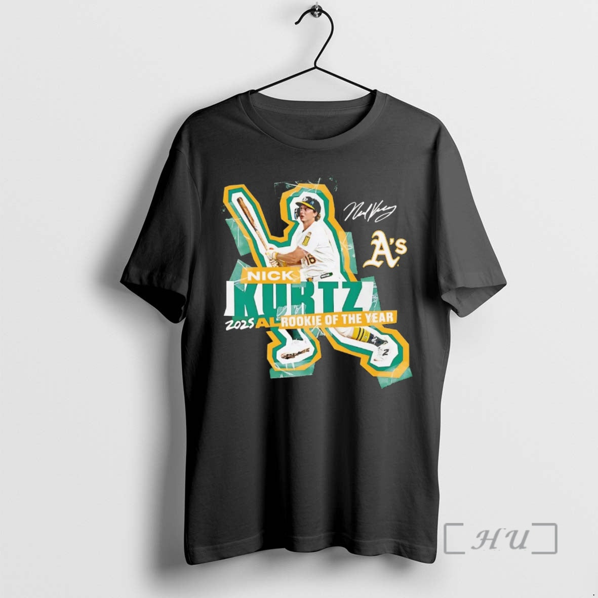 Trending Nick Kurtz American League Rookie Of The Year 2025 Oakland Athletics Premium T Shirts Hoodie, Sweatshirt