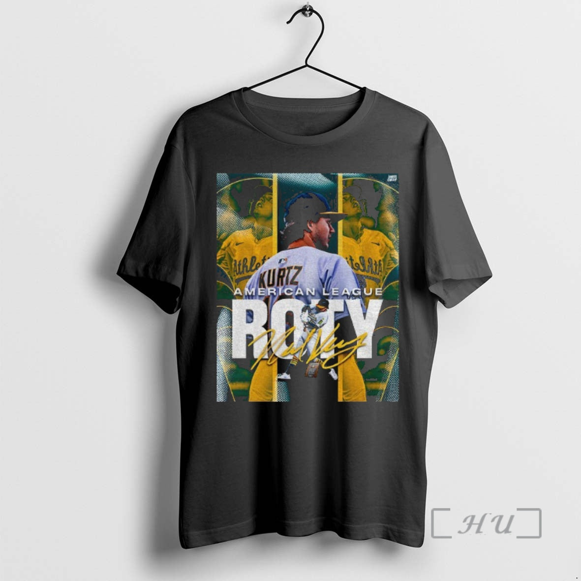 Trending Nick Kurtz Oakland Athletics Is The American League Rookie Of The Year Signature Premium T-Shirts, Hoodie,...