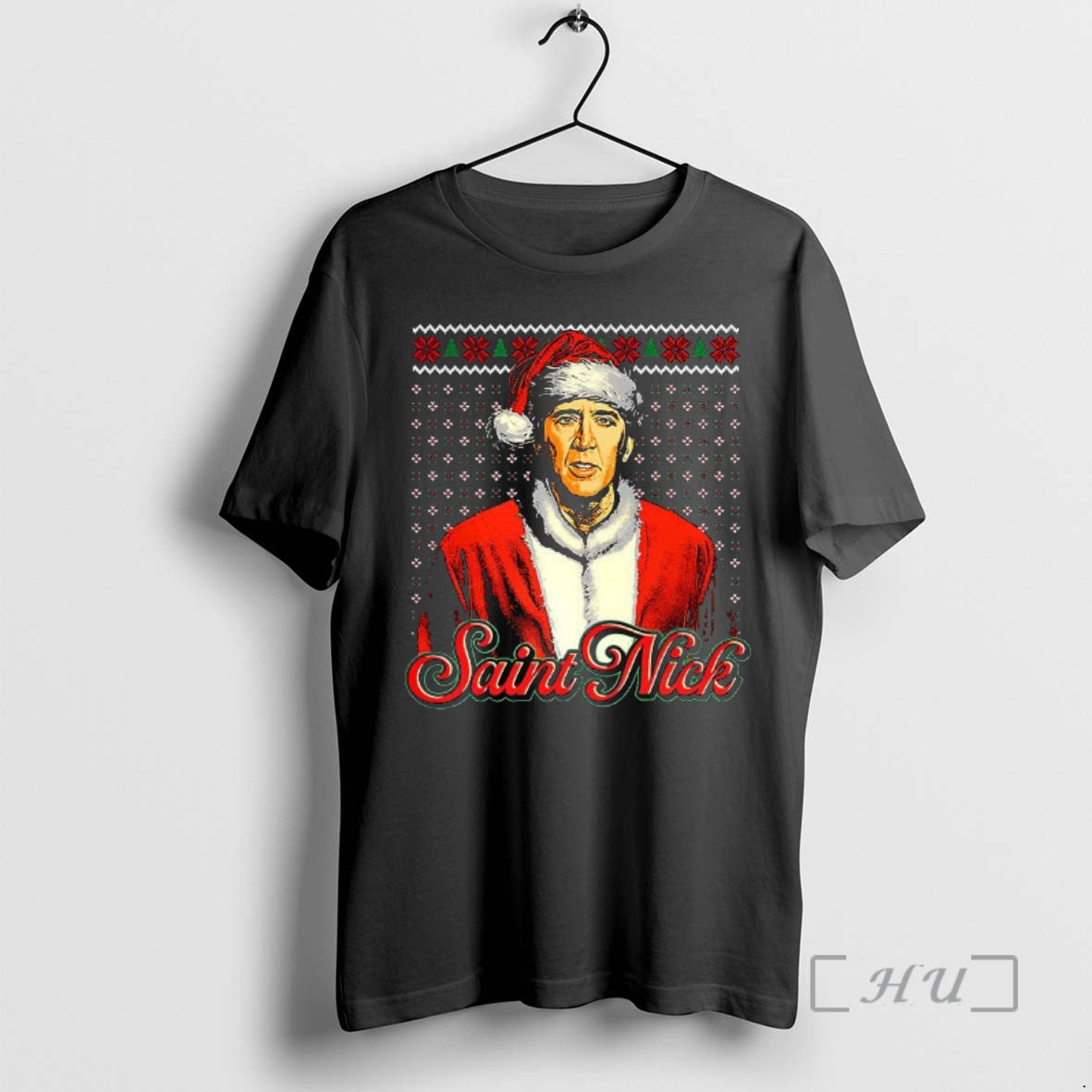 Trending Nicolas Cage Saint Nick Claus Christmas T-Shirts, Hoodie, Sweatshirt | InkNestWear.com