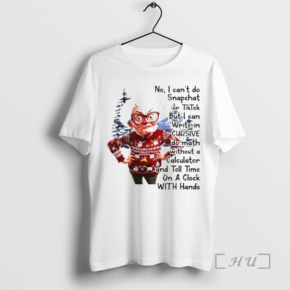Trending No I Cant Do Snapchat Or Tiktok But I Can Write In Cursive Christmas T-Shirts, Hoodie, Sweatshirt | InkNestWear.com