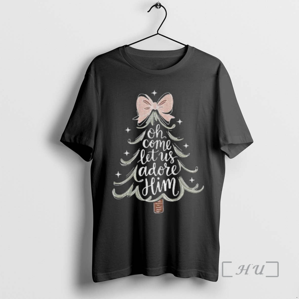 Trending Oh Come Let Us Adore Him Christmas Tree T-Shirts, Hoodie, Sweatshirt | InkNestWear.com