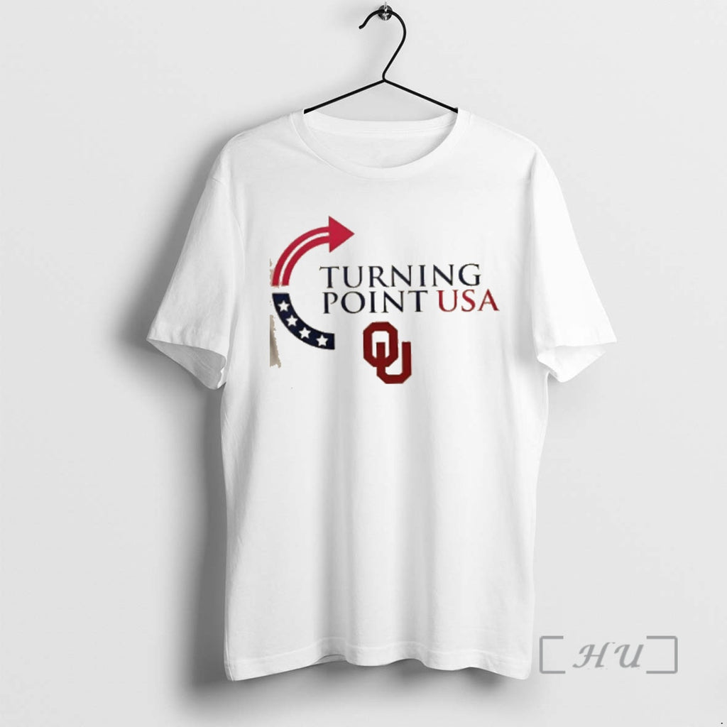 Trending Oklahoma Sooners X Freedom Turning Point Usa Charlie Kirk 2 Sided Premium T Shirts Hoodie, Sweatshirt