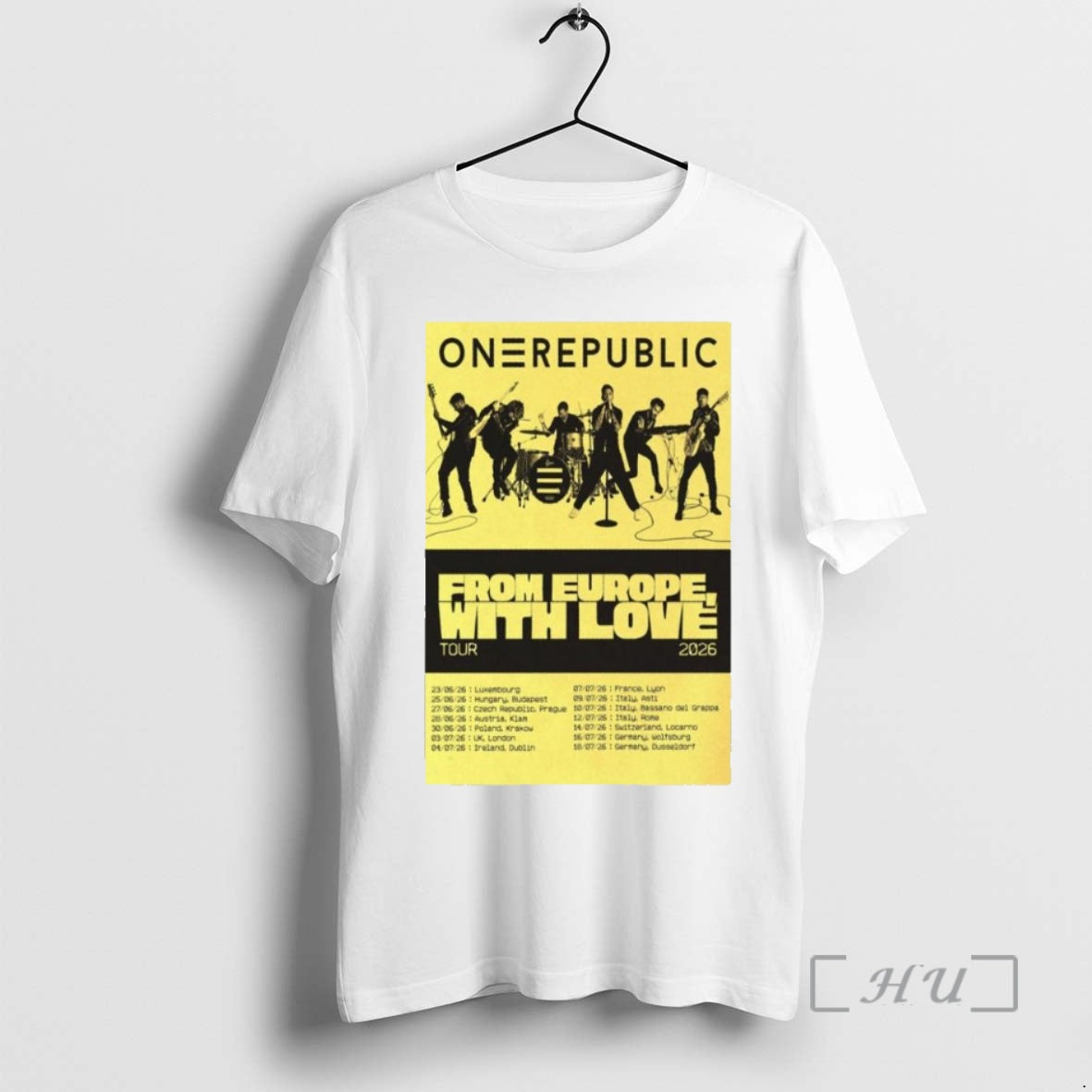 Trending One Republic From Europe With Love Tour 2026 T-Shirts, Hoodie, Sweatshirt | InkNestWear.com