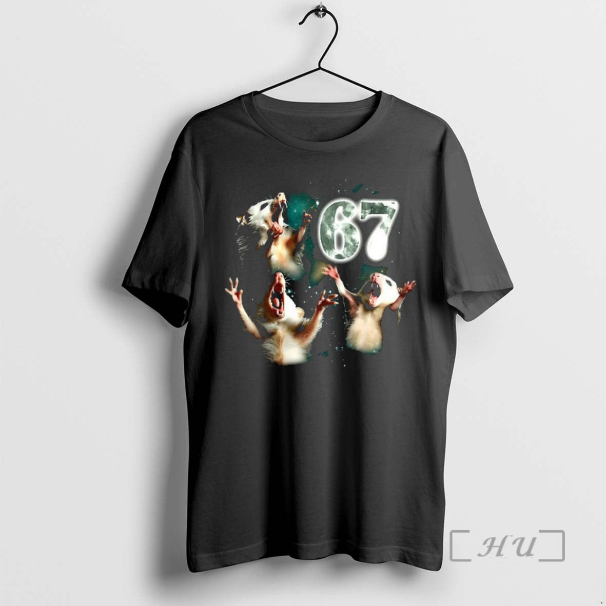 Trending Opossum 67 Howling At The Moon Meme T-Shirts, Hoodie, Sweatshirt | InkNestWear.com