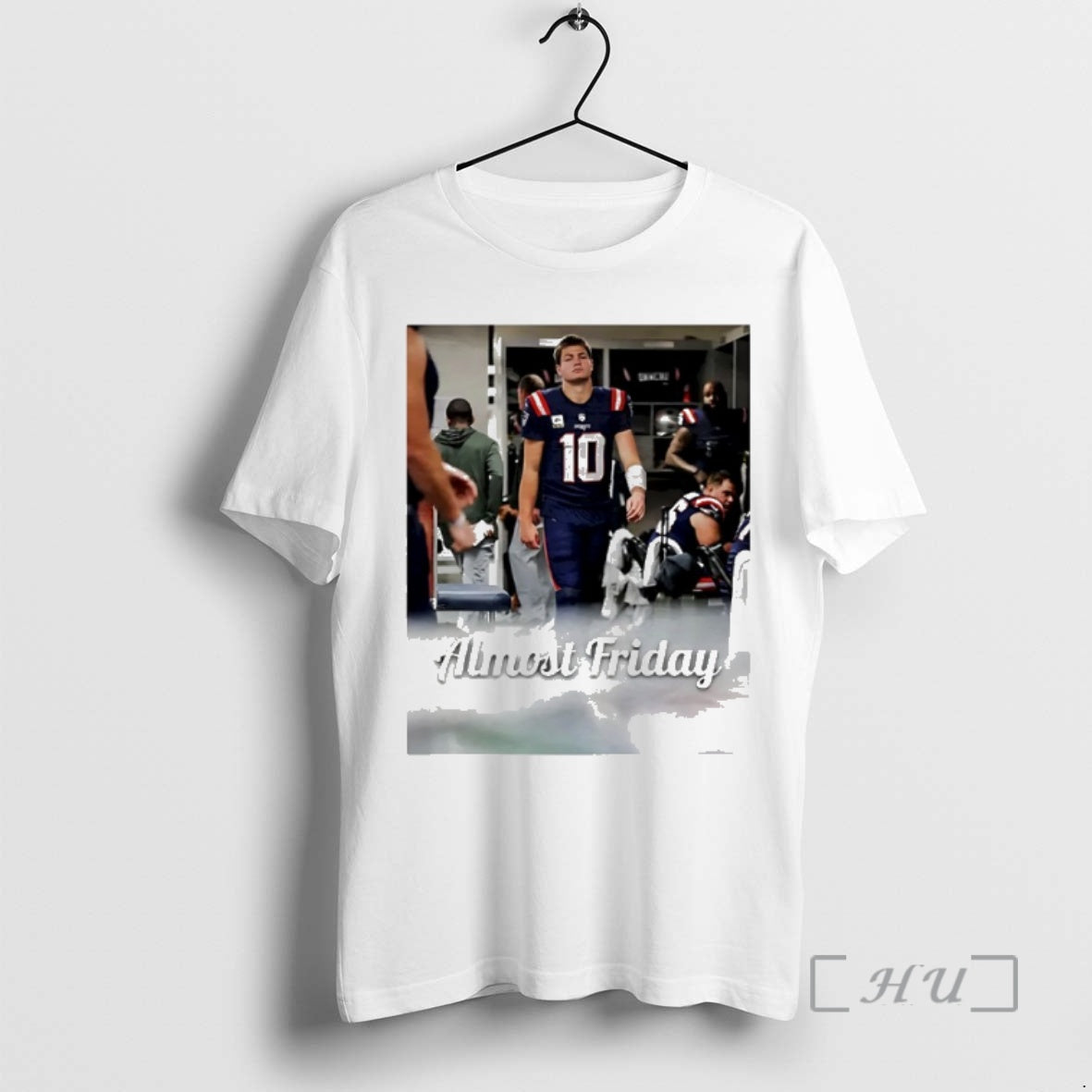 Trending Patriots Drake Maye Locker Room Almost Friday T-Shirts, Hoodie, Sweatshirt | InkNestWear.com