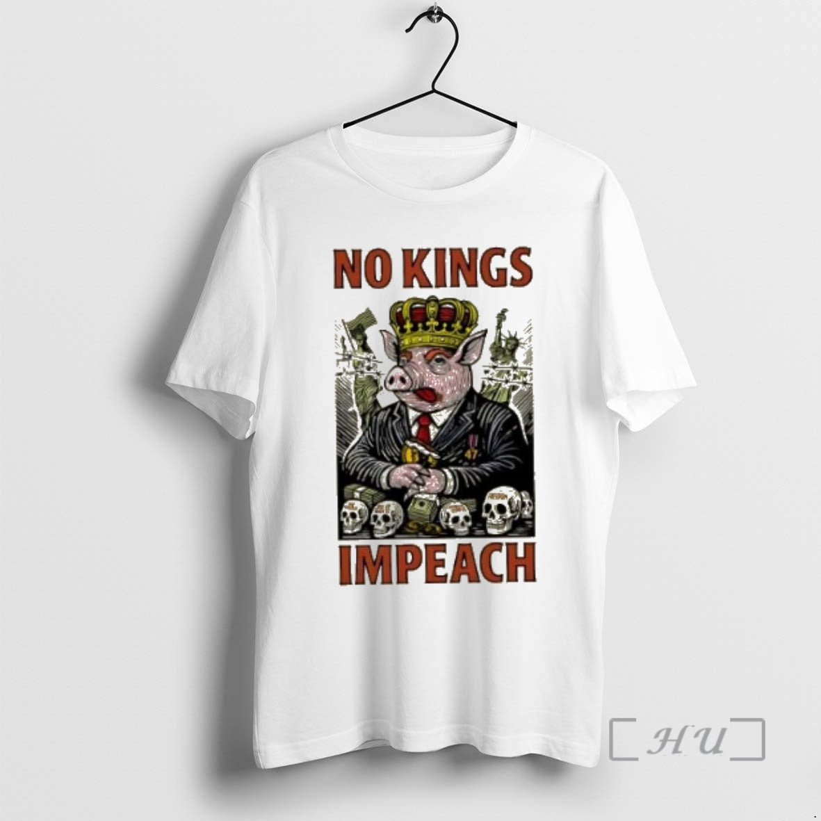 Trending Pig No Kings Impeach T-Shirts, Hoodie, Sweatshirt | InkNestWear.com