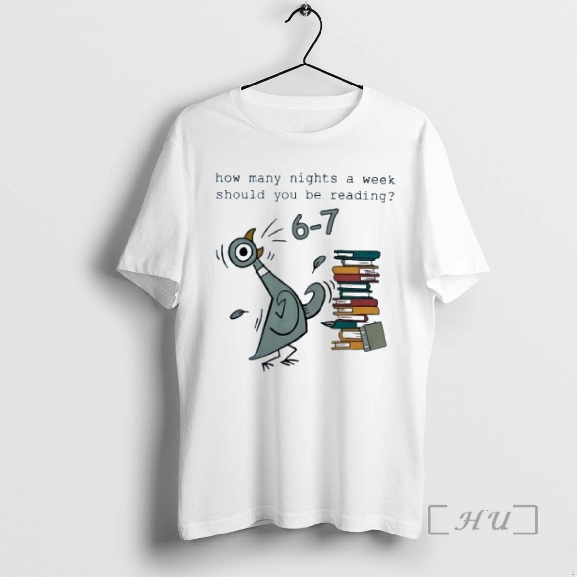 Trending Pigeon How Many Nights A Week Should You Be Reading 6 7 Premium T-Shirts, Hoodie, Sweatshirt | InkNestWear.com
