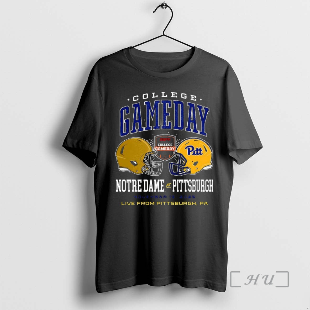 Trending Pitt Panthers Vs Notre Dame Fighting Irish Gameday College 2025 Helmet Premium T Shirts Hoodie, Sweatshirt