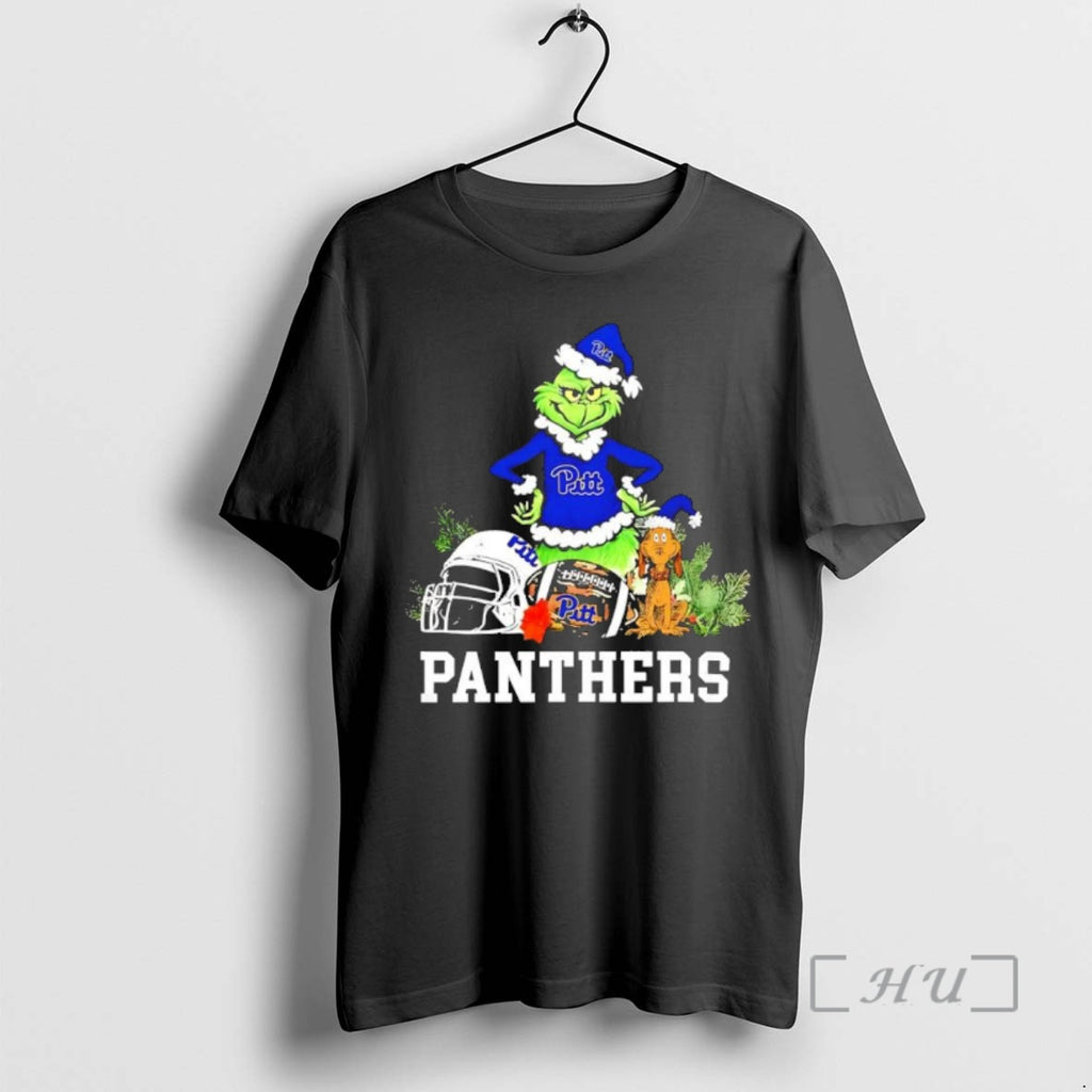 Trending Pittsburgh Panthers The Grinch And Max Helmet Christmas 2025 T-Shirts, Hoodie, Sweatshirt | InkNestWear.com