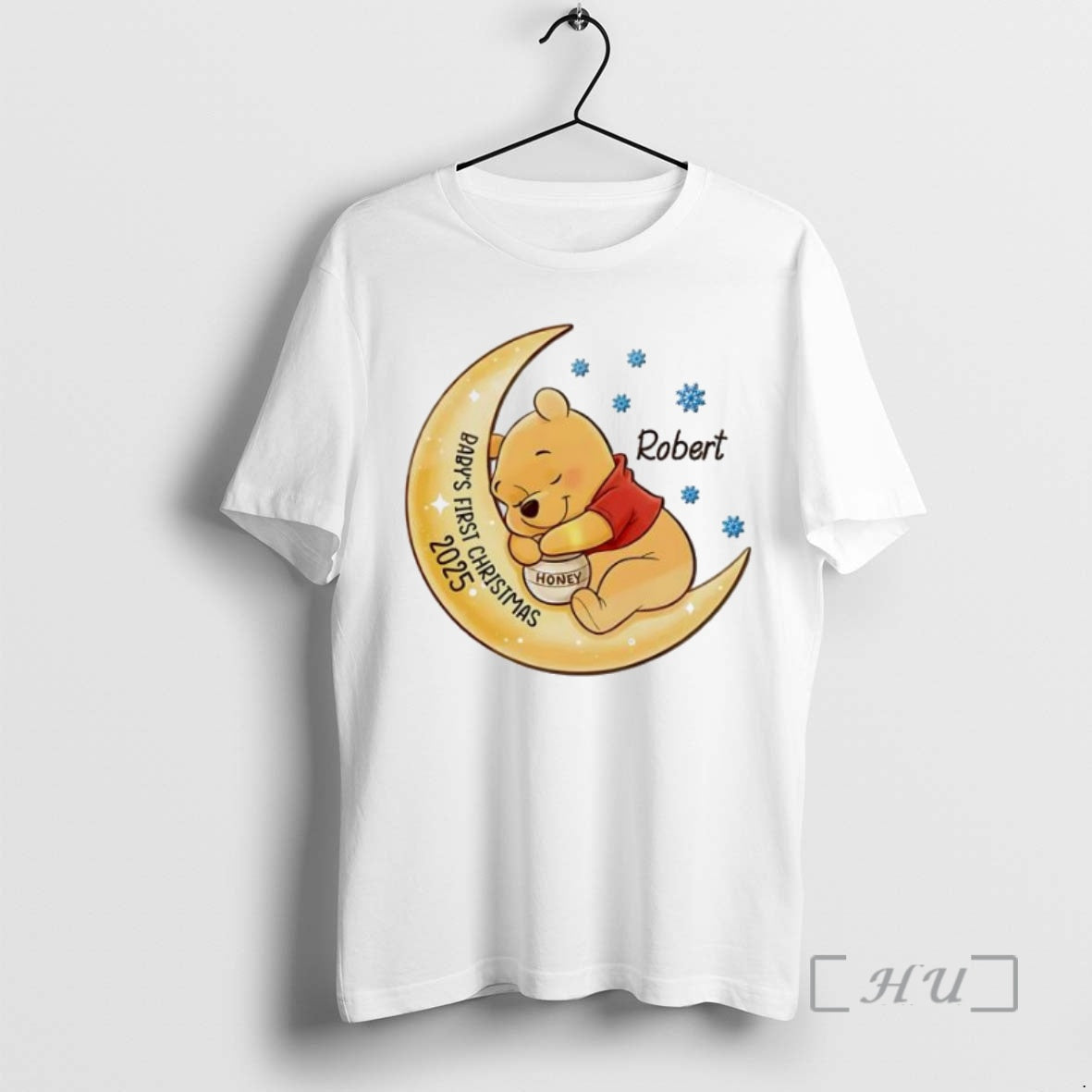 Trending Pooh Babys First Christmas Personalised Ornaments White T-Shirts, Hoodie, Sweatshirt | InkNestWear.com
