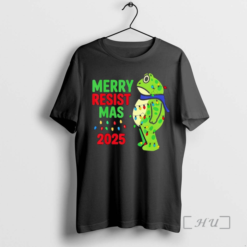 Trending Portland Frog Merry Resistmas 2025 Light T-Shirts, Hoodie, Sweatshirt | InkNestWear.com