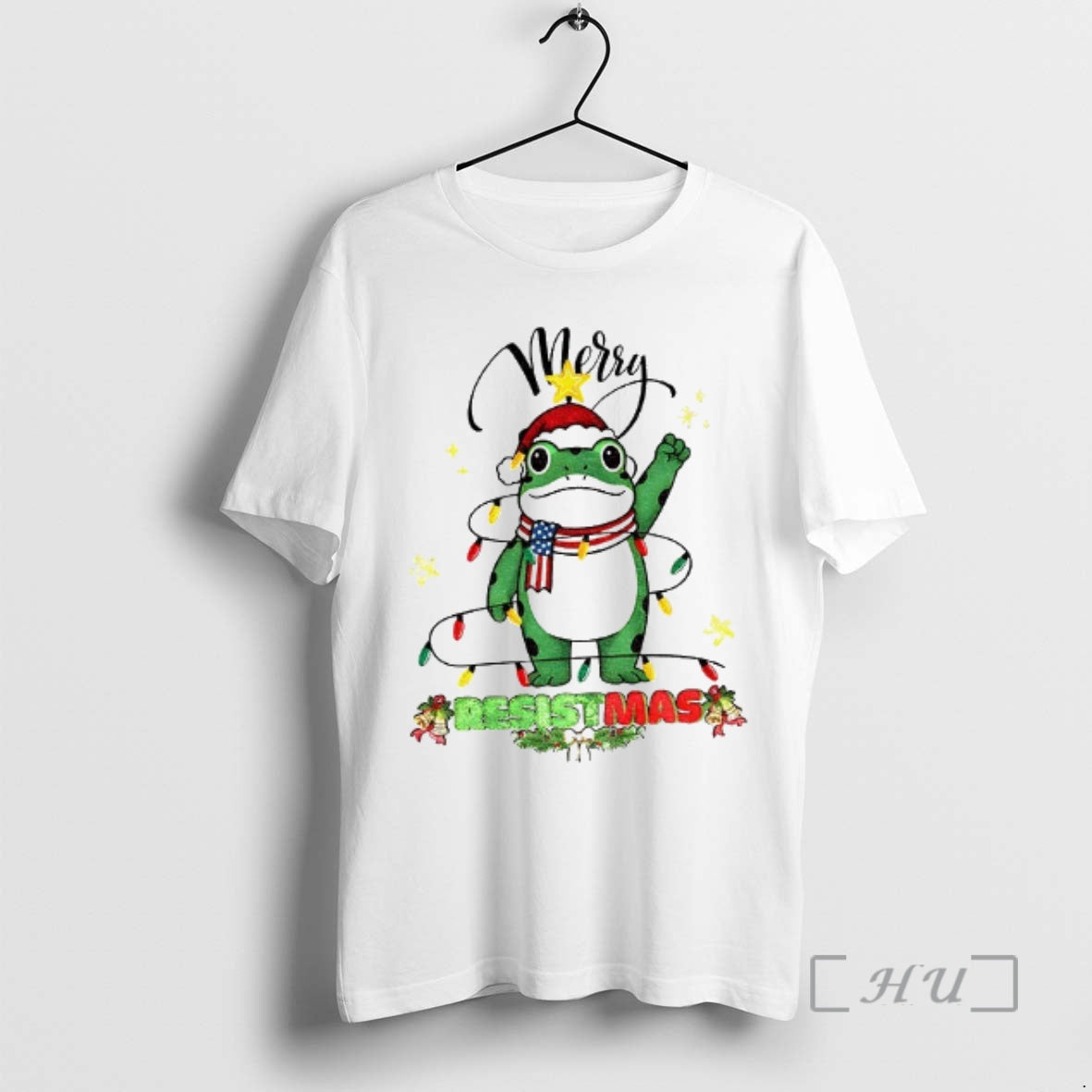 Trending Portland Frog Santa Hat Merry Resistmas Merry Christmas 2025 T-Shirts, Hoodie, Sweatshirt | InkNestWear.com