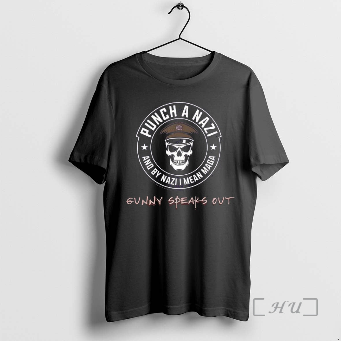 Trending Punch A Nazi And By Nazyi I Mean Maga Gunny Speaks Out Logo Anti T-Shirts, Hoodie, Sweatshirt | InkNestWear.com