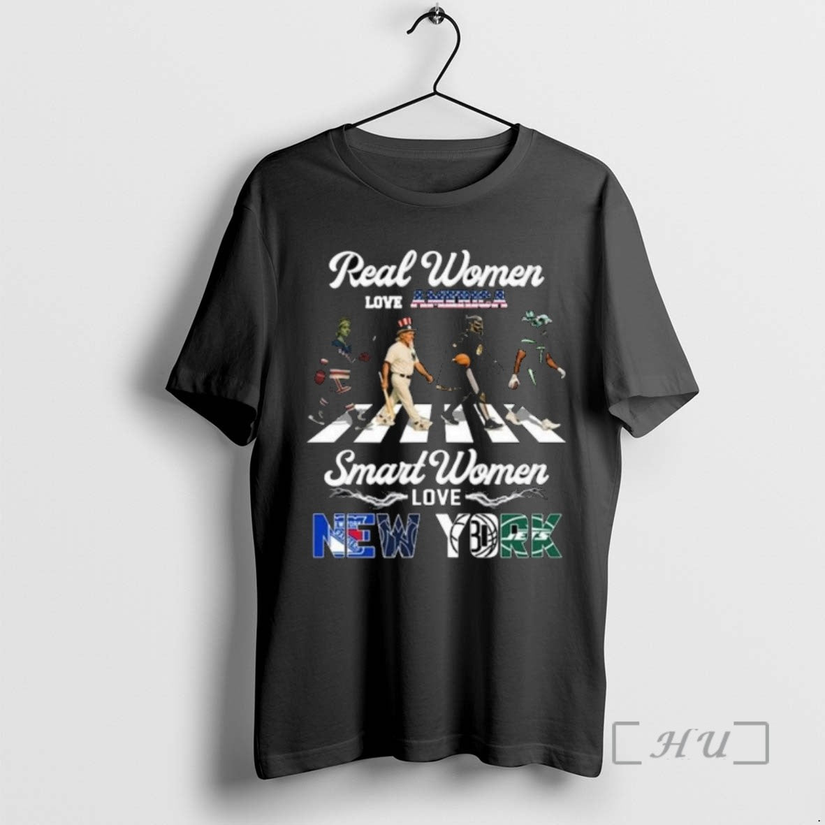 Trending Real Women Love America Smart Women Love New York City Sports Rangers Yankees Nets T-Shirts, Hoodie, Sweatshirt