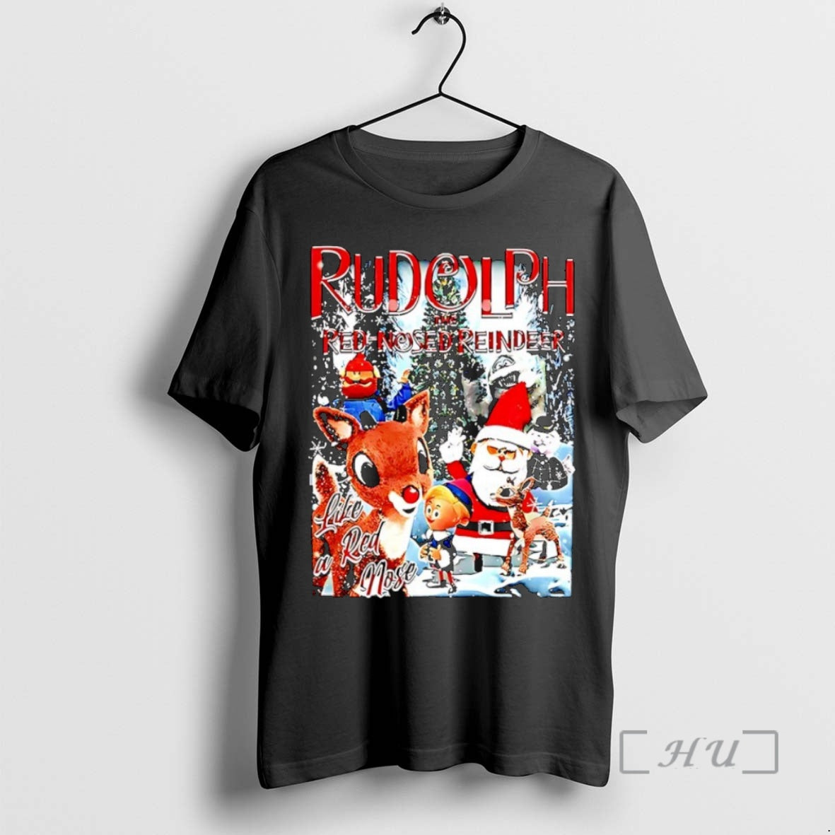 Trending Rudolph The Red Nosed Reindeer Like A Red Nose Christmas Cartoon Premium T Shirts Hoodie, Sweatshirt