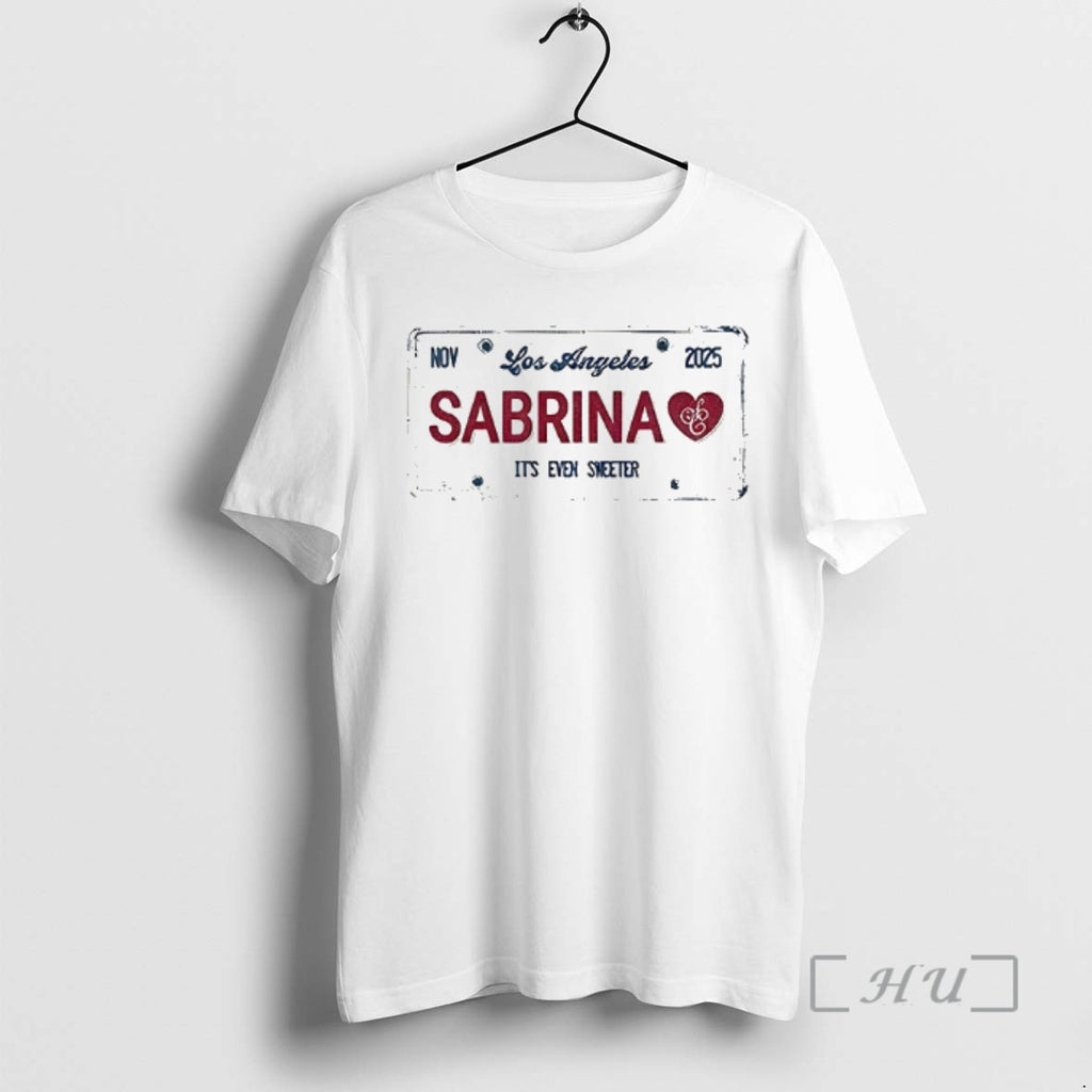 Trending Sabrina Los Angeles Its Even Sweeter Nov 2025 T-Shirts, Hoodie, Sweatshirt | InkNestWear.com